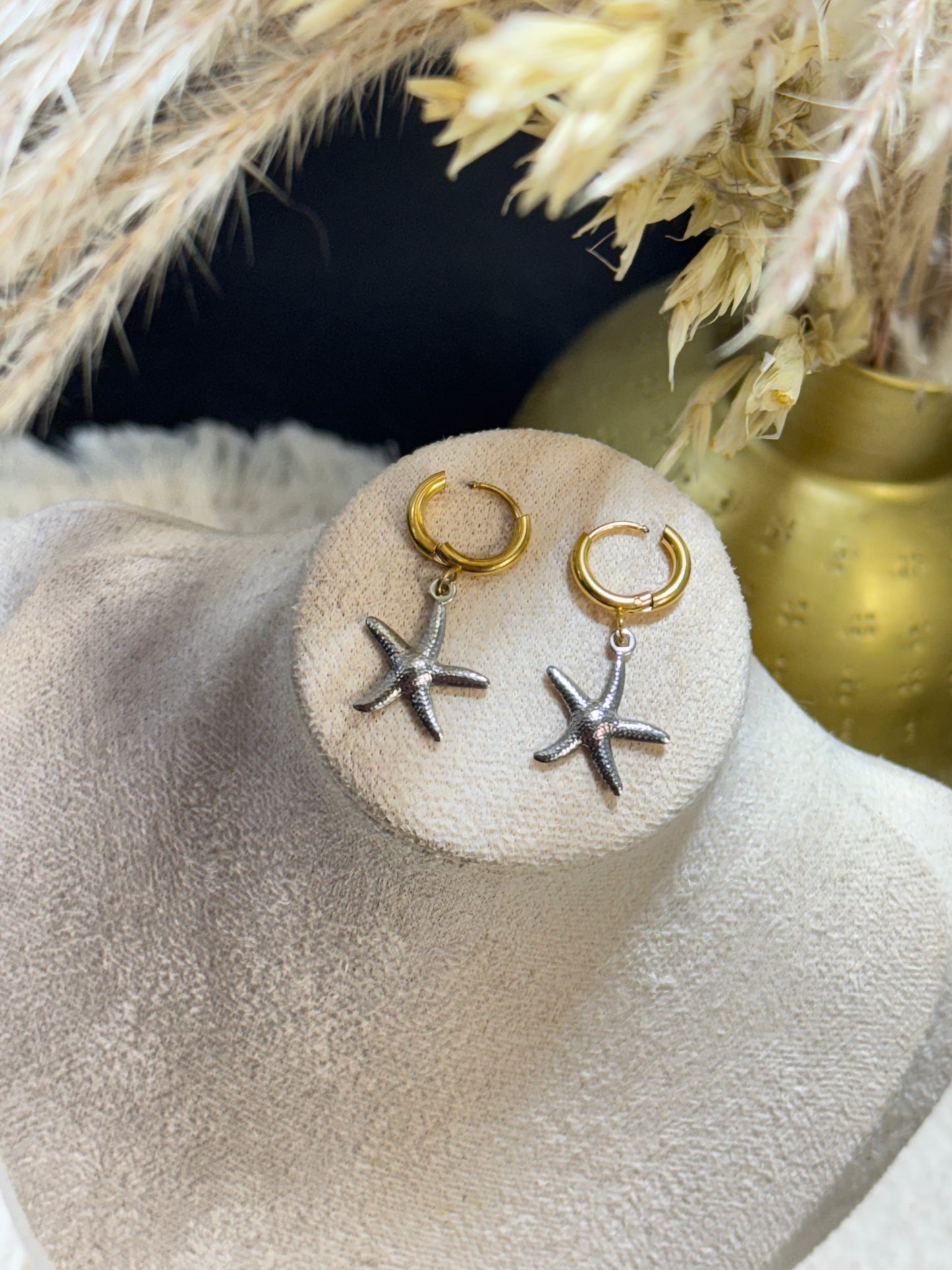 Boucles d’oreilles en acier inoxydable