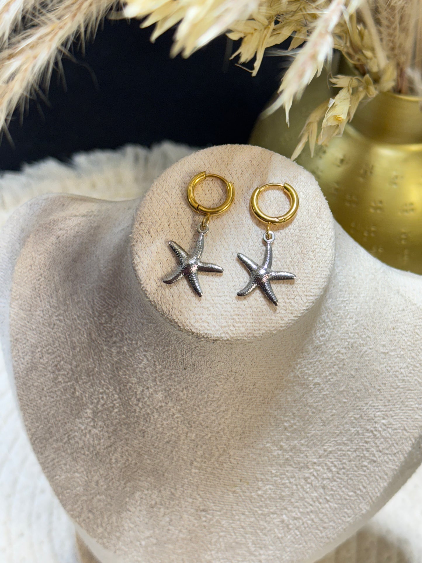 Boucles d’oreilles en acier inoxydable