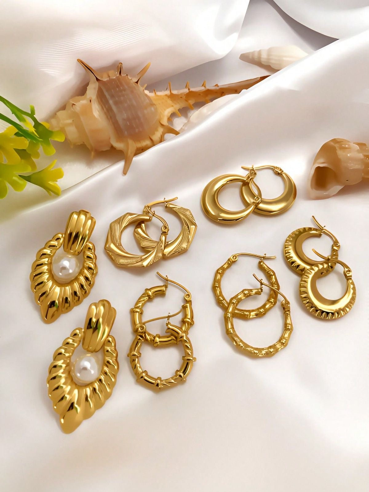 Boucles d’oreilles en acier inoxydable